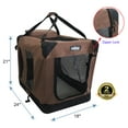 thumbnail image 2 of EliteField 3-Door Folding Soft Dog Crate with Carrying Bag and Fleece Bed (2 Year Warranty), Indoor & Outdoor Pet Home, 2 of 6