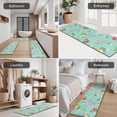 thumbnail image 5 of Pioneer Flower Floral Print Pattern Kitchen Rugs Sets Of 3,Kitchen Runner Rugs Non Skid Washable,Decorative Kitchen Floor Mats for Kitchen,Sink,Laundry,17X30 Inch + 17X47 Inch + 17X59 Inch, 5 of 6