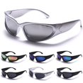 thumbnail image 1 of Silver Mens Women Sunglasses Sport Uv400 Shade Glasses Y2k Steampunk Goggles zhangyuxiang LED, 1 of 2