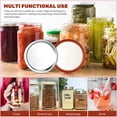 thumbnail image 4 of 48 Pcs Jars Jar Lids Mason Cup Lids 8.20X8.20X0.30CM Silver, 4 of 6