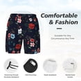thumbnail image 5 of Fotbe Vintage Rose Men’s Swim Trunks Quick Dry Swim Shorts Board Shorts with Mesh Lining-Large, 5 of 9
