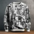 thumbnail image 4 of Camisetas de manga larga con estampado de grafiti 3D para hombre, sudaderas informales de calle de gran tamaño con gráfico de hip hop, otoño e invierno de 2024, 4 of 4