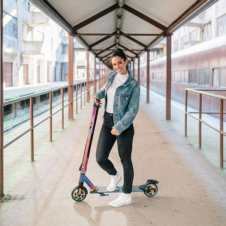 Hover 1 Aviator Folding Electric Scooter Weight Limit 264 Lbs. 6.5 In. Wheels 300W Brushless Motor with Bright LED headlight 7 Mile Range 1 Hour