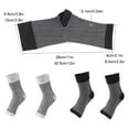 thumbnail image 4 of Calcetines de tobillo plantar de compresión Seitruly 2aBinuclear para aliviar la fascitis plantar blanco L/XL, 4 of 6