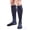 Navy, variant on Men's Herringbone Pattern Dress Socks 15-20 mmHg Closed Toe - Navy Small