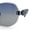 Silver Grey - Smoke, variant on Womens Rimless Bevel Lens Flower Jewel Hinge Round Fashion Sunglasses Gold Beige - Brown
