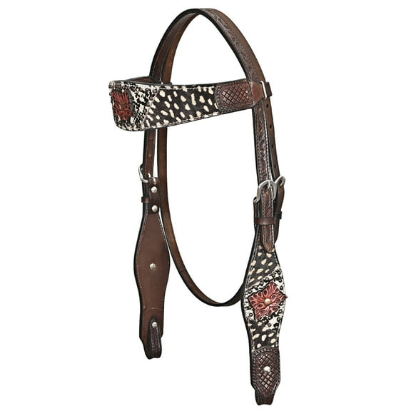 HILASON Western Horse Headstall American Leather Brown