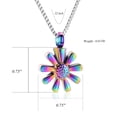 thumbnail image 2 of Daisy Flower Urn Necklace for Ashes for Women Pendant Keepsake for Ashes Memory Cremation Jewelry Urn Necklace Jewelry for Women, 2 of 7