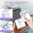 thumbnail image 3 of Funda para AirPods MHYALUDO de cuarta generación, color morado y blanco, 3 of 7