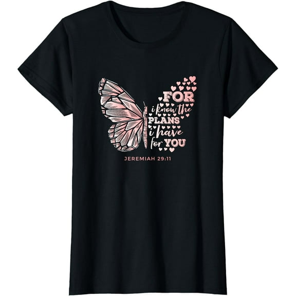 Jeremiah 29:11 Scripture Gift Faithful Christian Believer T-Shirt