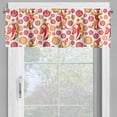 thumbnail image 2 of Ambesonne Spanish Valance Pack of 2, Flamenco Dancers Ethnic, 54"X18", Vermilion Pale Orange, 2 of 5