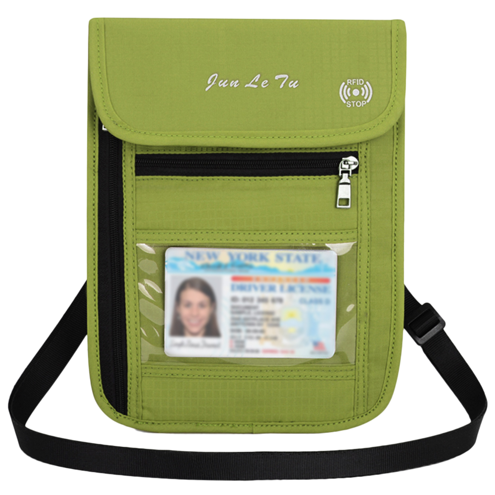 Travel Neck Wallet PARIS Passport Holder Organized Travel Neck Pouch Crossbody Phone Bag for Women Men