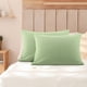 thumbnail image 1 of Juego de fundas de almohada con cremallera de microfibra suave PiccoCasa de 2, color salvia estándar, 1 of 7