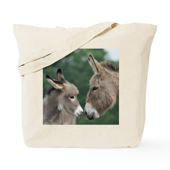 CafePress - Donkey Clock Tote Bag - Unisex Canvas Tote Bag, Beige, 1-Piece
