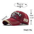 thumbnail image 4 of réplica de gorra de béisbol antigua para hombre retro, 4 of 5