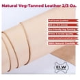 thumbnail image 2 of Veg Tan Tooling Leather 2/3 oz 1-1.4mm 2 Piece Special Price, 2 of 10