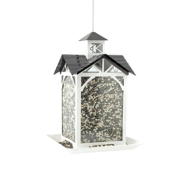 Woodlink Modern Farmhouse Metal & Glass Stable Bird Feeder