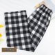 thumbnail image 1 of Nuevos pantalones Vintage a cuadros para mujer, pantalones rectos de pierna ancha de cintura alta, pantalones sueltos informales para mujer, pantalones de pierna ancha, ropa de calle de moda Tan Jianjun unisex, 1 of 2