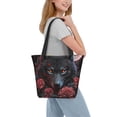 thumbnail image 2 of Balery Rose Full Moon Black Wolf Bolsa de Hombro con Diseño, Bolsa Grande y Duradera, Bolsa Versátil para Compras, 2 of 6