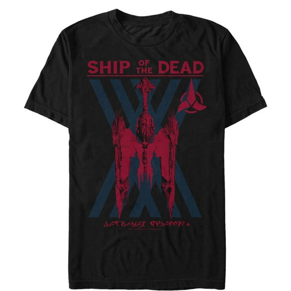 Men's Star Trek: Discovery Klingon Ship Of The Dead aka The Sarcophagus  Graphic Tee Black Large