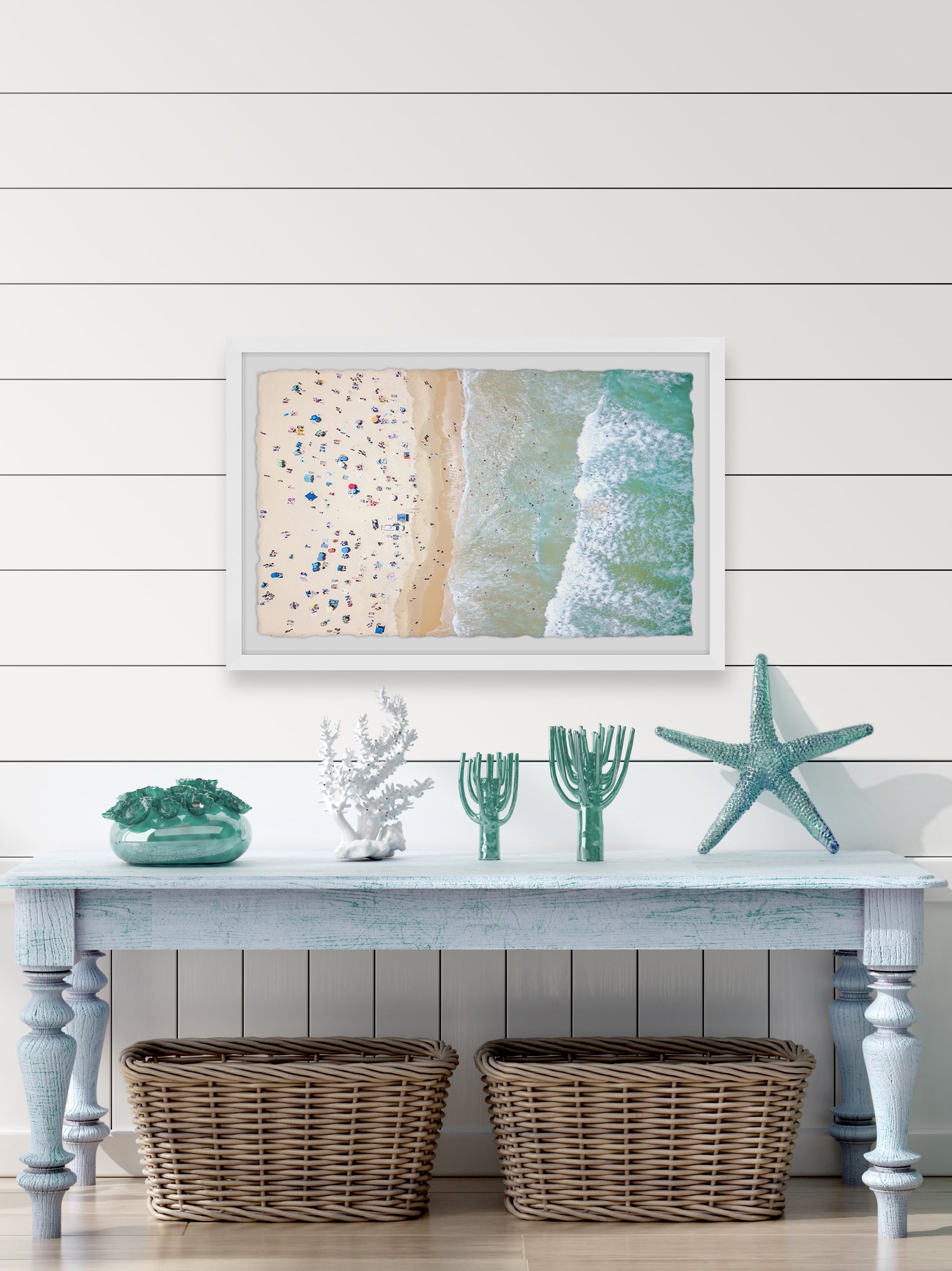 Marmont Hill Crowded Summer Framed Wall Art