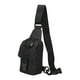 thumbnail image 4 of Mochila pequeña tipo mochila para el pecho para mujeres y hombres, ideal para montañismo, deportes y senderismo. Negro, 4 of 9