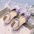 thumbnail image 5 of Zshosam Girls Ballet Flats Girls Dress Shoes Flower Girl Mary Jane Flats Wedding Party School Shoes (Purple,1.5), 5 of 9