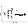 thumbnail image 4 of 2 uds pegatinas traviesas para el baño, calcomanías divertidas, vinilo impermeable, arte de la pared, decoración de letreros, pegatina para el baño, baño Rem JM, 4 of 4