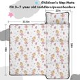 thumbnail image 5 of Princess and Ballerina White Pattern Teens Toddler Nap Mat with Pillow, Sleeping Mat Bag for Preschool Daycare 59"x22", 5 of 6