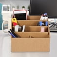 thumbnail image 2 of 8-Compartment Desktop File Storage Foldable Cardboard Box for School Ofiice Home Use, 2 of 8