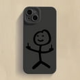 thumbnail image 1 of Cute Cartoon Matchman Matte Silicone Phone Case For iPhone 11 12 13 14 15 Pro Max XR XS X 7 8 Plus SE 2020 Soft Back Cover FJH, 1 of 7