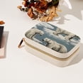 thumbnail image 7 of Polar Bear Velvet Portable Jewelry Stand with Removable Compartment - Travel Organizer, Earring Holder, and Organizer Box - Gift, 7 of 7