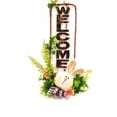thumbnail image 1 of Tête de Lapin et Verdure Pendaison Signe de Bienvenue, 1 of 1