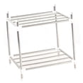 thumbnail image 2 of Estantes de cocina de acero inoxidable de 2 capas, estantes de baño, estantes de almacenamiento elevados y engrosados, 2 of 14