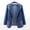 Blue, variant on Sales Today Clearance Women's Blazers & Suit Jackets Women's Autumn Solid Color Slim Fit Suit Tie Pocket Denim Jacket