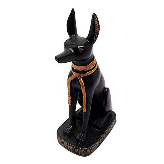 Egyptian Egypt Anubis God of Afterlife Mummification Inpu Figurine 3" Dollhouse Miniature