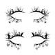 thumbnail image 4 of 4 pares de pegatinas de sombras de ojos para Halloween, decoración de mascaradas, usos amplios, maquillaje A, 4 of 4