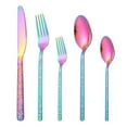 thumbnail image 1 of Juego de cubiertos de acero inoxidable de 20 piezas, servicio navideño para 4, juego de cubiertos, tenedores, cucharas y cuchillos para cocina casera, 1 of 5
