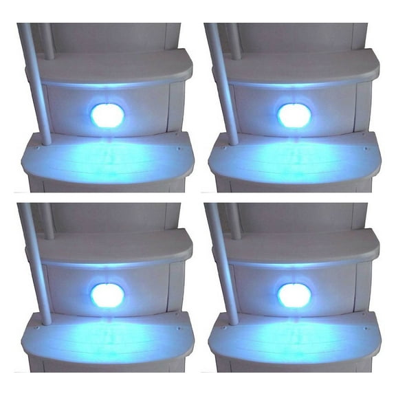 Main Access LED Underwater Light, Swimming Pool Accessory for Steps with Remote, 4 Pack