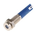 thumbnail image 1 of Colorfast 6mm 12V Impermeable LED Indicador de metal Lámpara de luz azul Cola  Luz indicadora del metal de 6m m 12V, 1 of 6