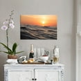 thumbnail image 2 of Landscape Canvas Wall Art Ocean at Sunset Print Painting for Bedroom Sea Picture Wall Artwork Framed for Kitchen Living Room Bathroom Home Office Nursery Decoration Ready to Hang [18''''Wx 12''''H], 2 of 6
