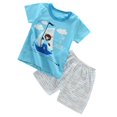 thumbnail image 4 of Ropa de niños Conjuntos de algodón Camiseta de manga corta y pantalones cortos Pantalones Estilo1 80-90cm perfke Tops Conjuntos de pantalones de camiseta, 4 of 9