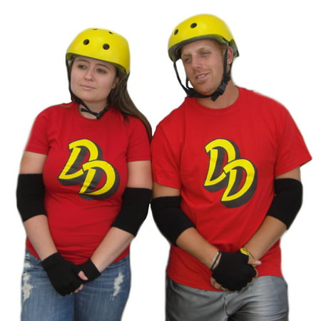 Double Dare Red Team T-Shirt TV Game Show Costume DD 2000 90s Nickelodeon (Best 90s Nickelodeon Shows)