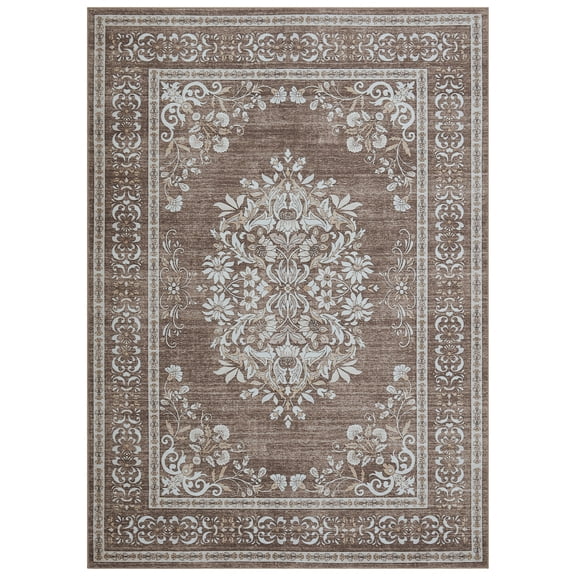 9x12FT Washable Area Rug - Modern Abstract Non-Slip Indoor Carpet for Living Room