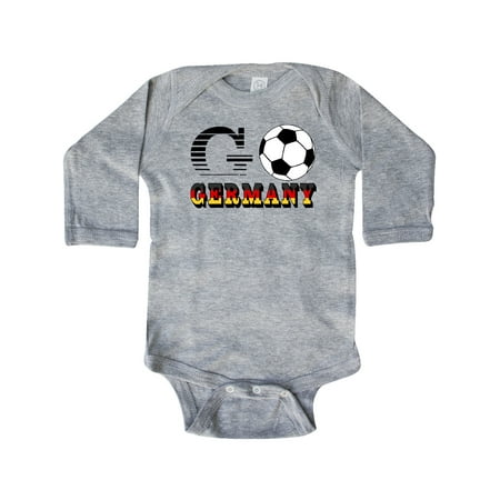 

Inktastic Go Germany- Soccer Football Gift Baby Boy or Baby Girl Long Sleeve Bodysuit
