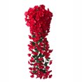 thumbnail image 1 of Guirnalda de flores artificiales para colgar en la pared, simulación de vid floral, oficina en casa, flor falsa, ratán, rosa roja kenally HA8140-04B, 1 of 6