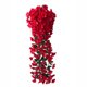 thumbnail image 1 of Guirnalda de flores artificiales para colgar en la pared, simulación de vid floral, oficina en casa, flor falsa, ratán, rosa roja Jumpingount HA8140-04B, 1 of 6