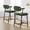 Dark green, variant on Counter Height Bar Stools Set of 2 with Arms, Upholstered Barstool with Back & Footrest, Soft Wider Seat, Modern Metal Bar Stools Set for Kitchen Island, Bar, Easy Assembly, Rustic Green