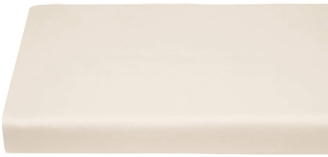 Luxury Fitted Sheets Sold Separately, 100% Bamboo Viscose Silky Fitted Sheet - Top Split King -Ivory