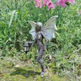 thumbnail image 4 of Honganda Garden Ornament, Lantern Angel Shape Statue Craftwork Decorative Tools, 4 of 9